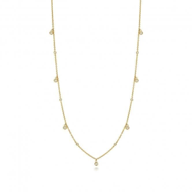 Diamond Jewellery 9ct Gold Diamond Necklace with 0.14ct ND146