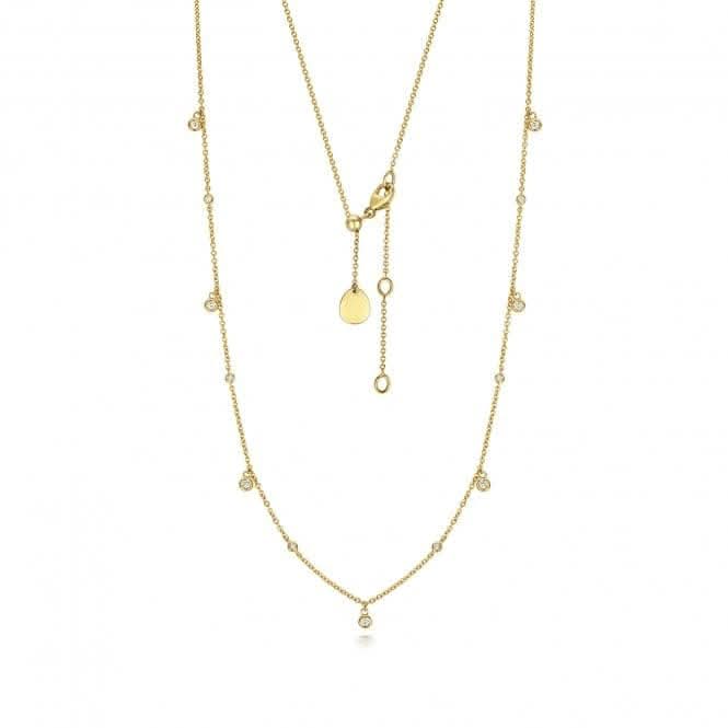 Diamond Jewellery 9ct Gold Diamond Necklace with 0.14ct ND146