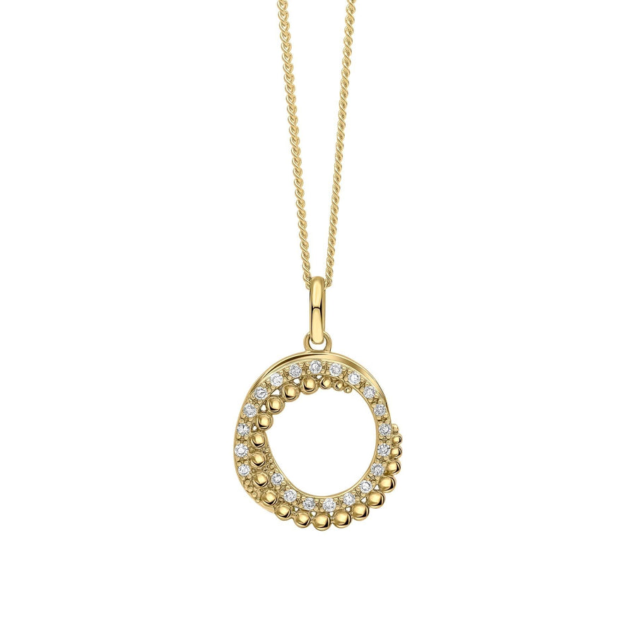 9ct Gold Diamond Pendant GP2365