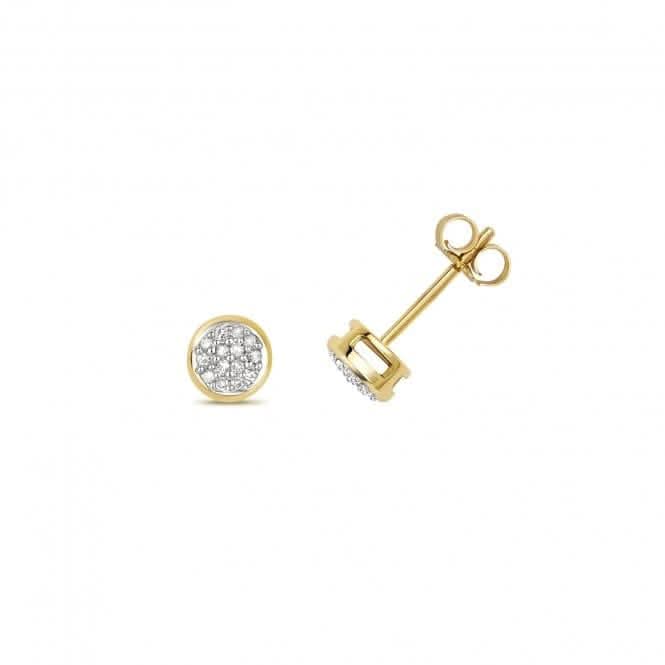 Diamond Jewellery 9ct Gold Diamond Studs DE153