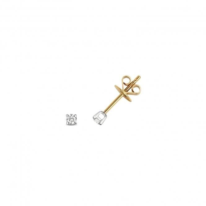 Diamond Jewellery 9ct Gold Diamond Studs ED193