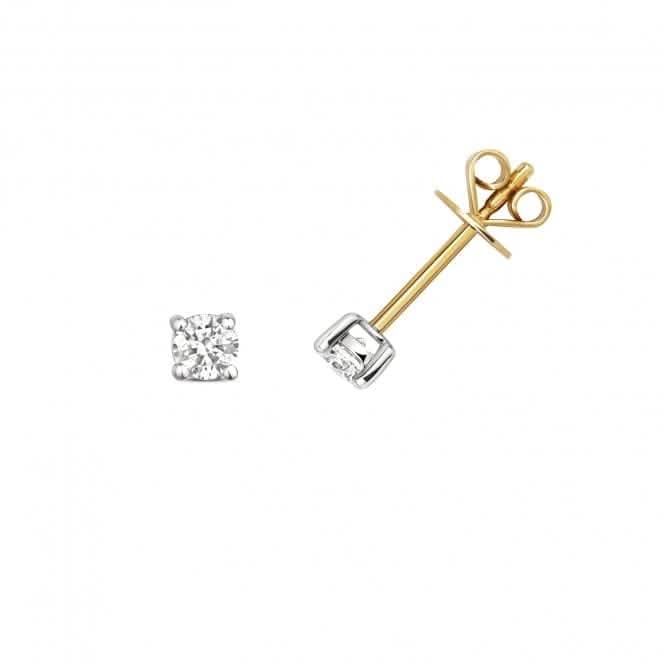 Diamond Jewellery 9k Gold Diamond Studs with 0.30ct ED195