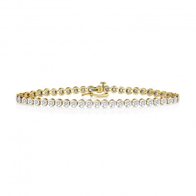 9ct Gold Diamond Tennis Bracelet BD014Diamond JewelleryBD014