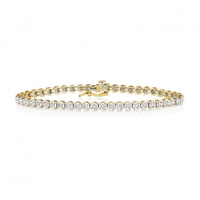 9ct Gold Diamond Tennis Bracelet BD015Diamond JewelleryBD015