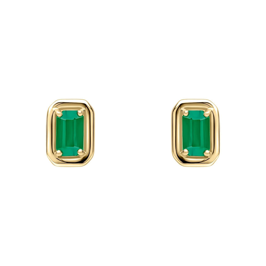 9ct Gold Emerald Earrings GE2480G
