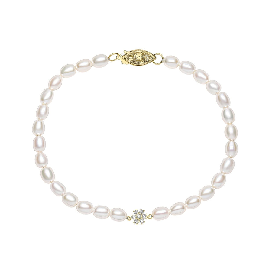 9ct Gold Freshwater Pearl Bracelet GB531W