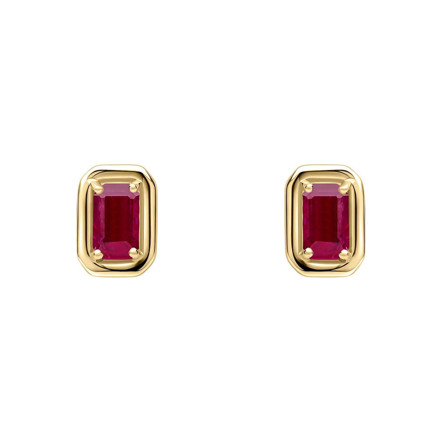 9ct Gold Ruby Earrings GE2479R