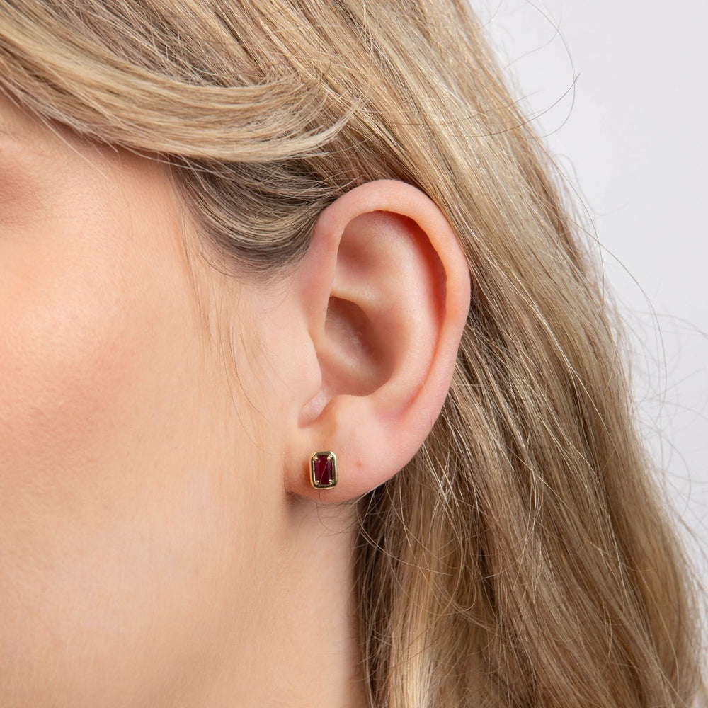 9ct Gold Ruby Earrings GE2479R