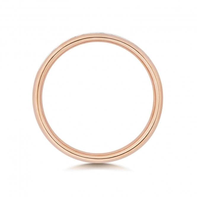 Wedding Band 9ct Rose Gold Diamond Eternity Ring W220R/I