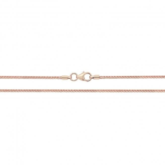 9CT Rose Gold Spiga Chain Necklace