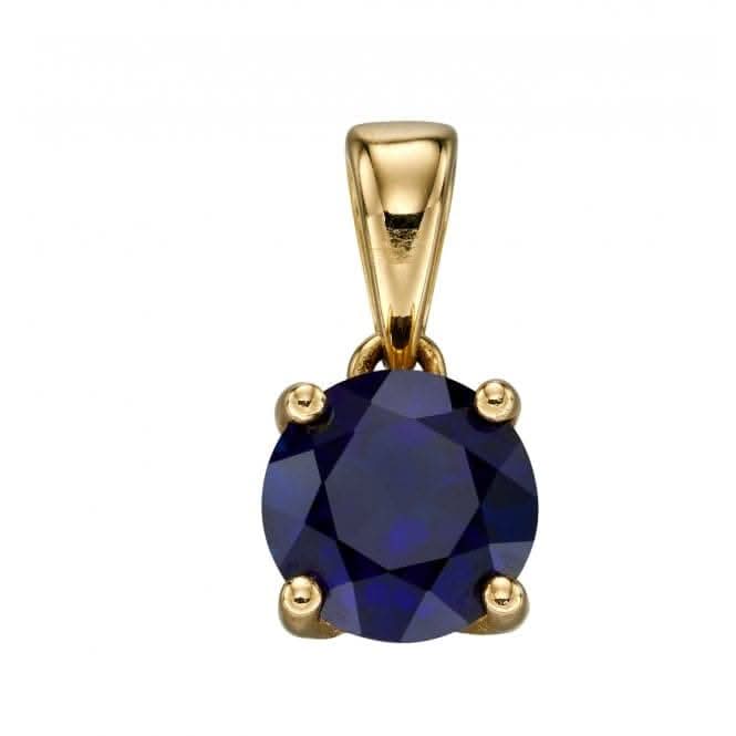 9ct September Created Sapphire Pendant GP2196