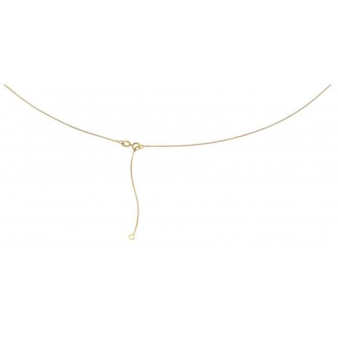 9ct Venetian Box Chain With Extender GN141