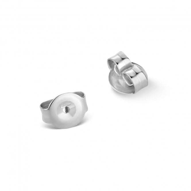 9ct White Gold 5mm Scrolls FN180W