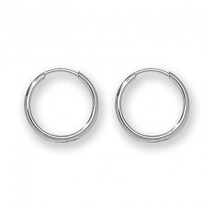 9CT WHITE GOLD 8MM SLEEPERS - MINIMALIST & CHIC JEWELRY