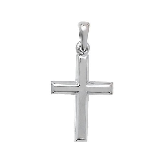 9ct White Gold Cross Pendant PN346W