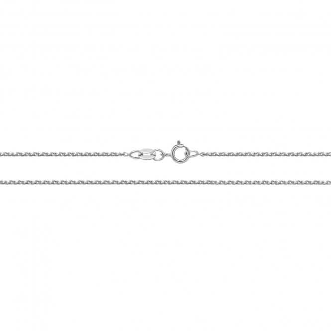 9ct White Gold Dc Single Link Wheat Chain CH235WAcotis Gold JewelleryCH235W/18