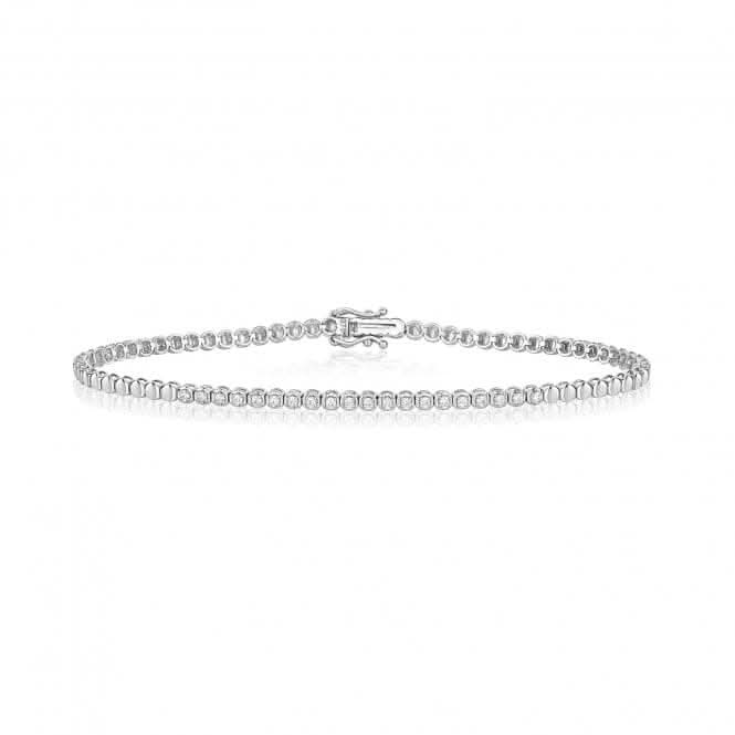 Diamond Jewellery 9ct White Gold Diamond Bracelet BD039W