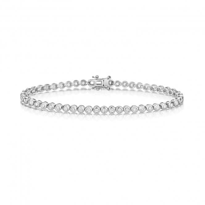 9ct White Gold Diamond Bracelet BD042WDiamond JewelleryBD042W