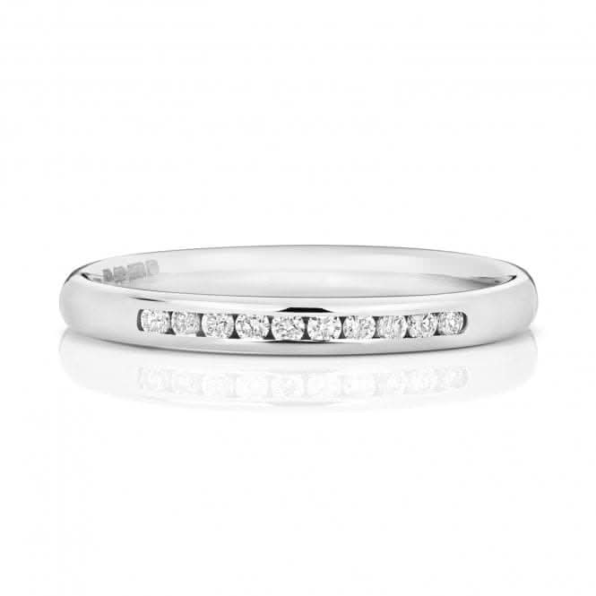 Wedding Band 9ct White Gold Diamond Eternity Ring W215W/I