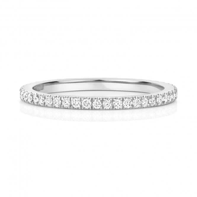 Wedding Band 9ct White Gold Diamond Full Eternity Ring WQ277W/I