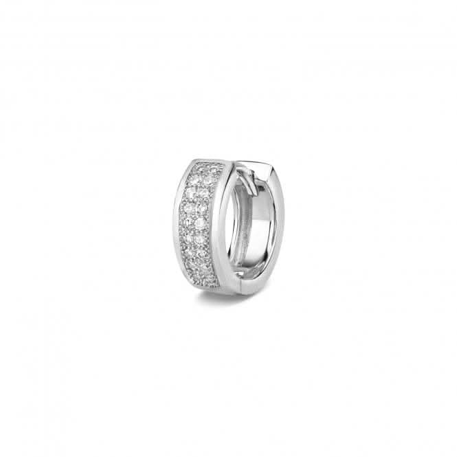 9ct White Gold Diamond Huggies 12mm Earrings ED135WDiamond JewelleryED135W