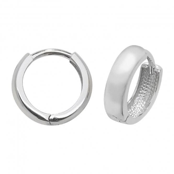 9ct White Gold Hinged Earrings ER107W