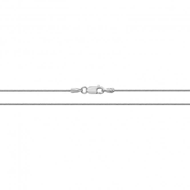 9ct White Gold Round Snake Chain CH426WAcotis Gold JewelleryCH426W/18