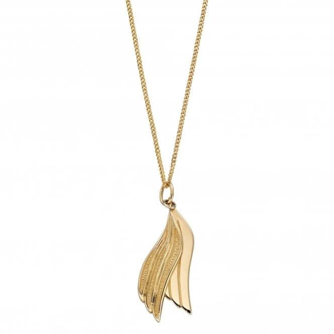 9ct Wings Yellow Gold Pendant GP2250