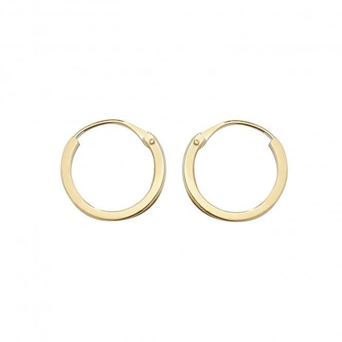 9ct Yellow Gold 8mm Sleeper Earrings ES147