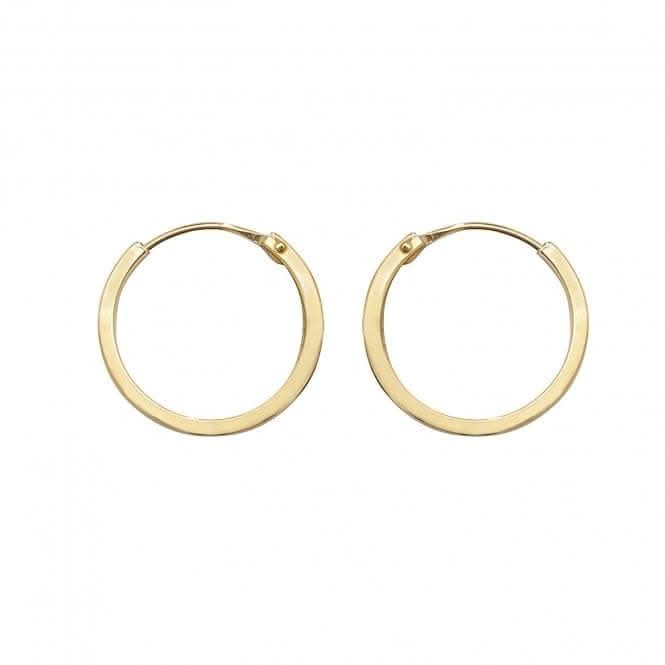 9ct Yellow Gold 10mm Sleepers ES148Acotis Gold JewelleryES148