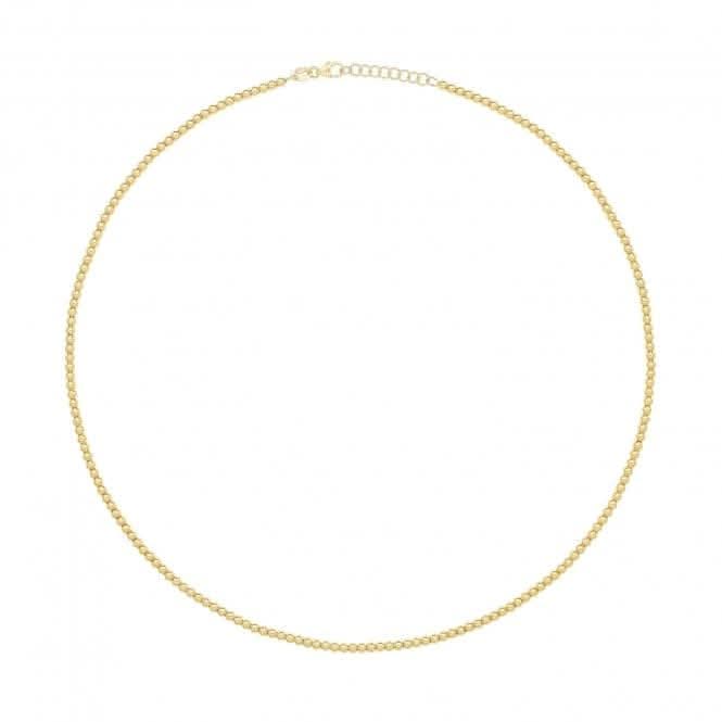 9ct Yellow Gold Beaded Necklet NK430