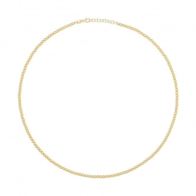 9ct Yellow Gold Beaded Necklet NK431