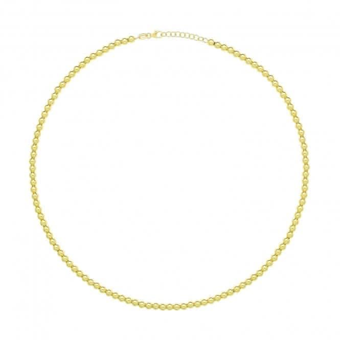 9ct Yellow Gold Beaded Necklet NK432