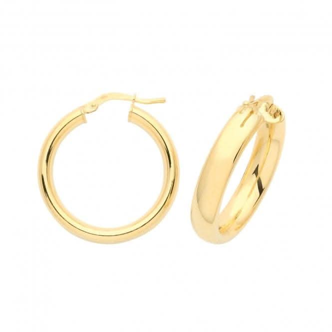 9ct Yellow Gold 20mm Hoop Earrings ER891Acotis Gold JewelleryER891 - 20