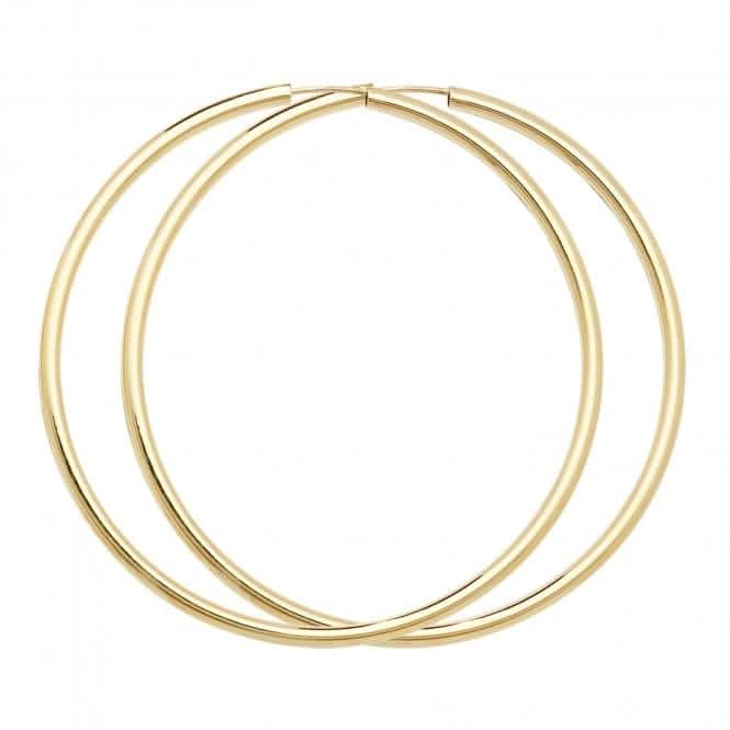 9ct Yellow Gold 45mm Sleepers Earrings ES124