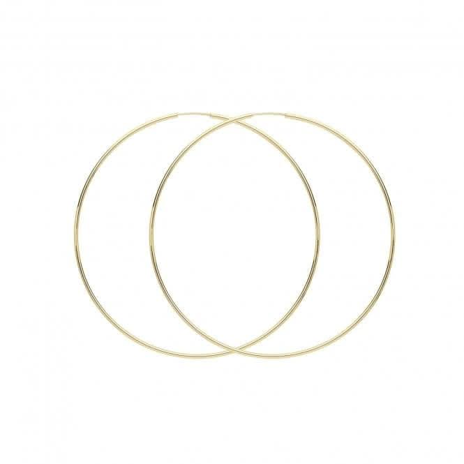 9ct Yellow Gold 65mm Sleepers ES118Acotis Gold JewelleryES118