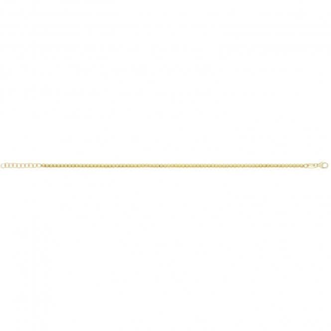 9ct Yellow Gold 7" Beaded Bracelet BR663Acotis Gold JewelleryBR663