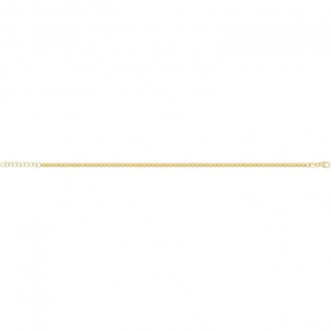 9ct Yellow Gold 7" Beaded Bracelet BR664Acotis Gold JewelleryBR664