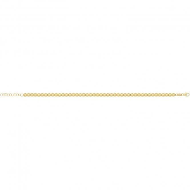 9ct Yellow Gold Beaded Bracelet BR665