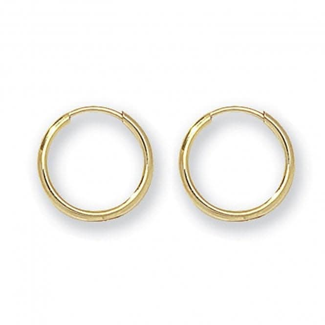 9ct Yellow Gold 8mm Sleepers ES109