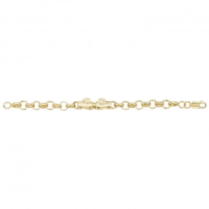 9ct Yellow Gold Babies Boxing Glove Bracelet