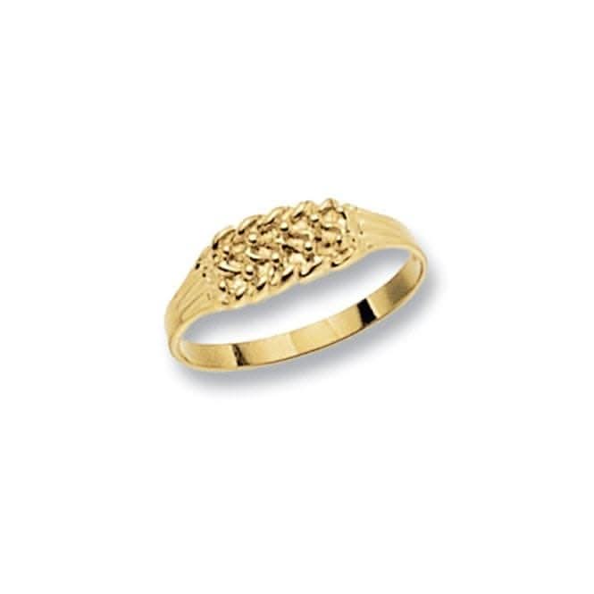 9ct Yellow Gold Babies Keeper 3 Row Ring RN722