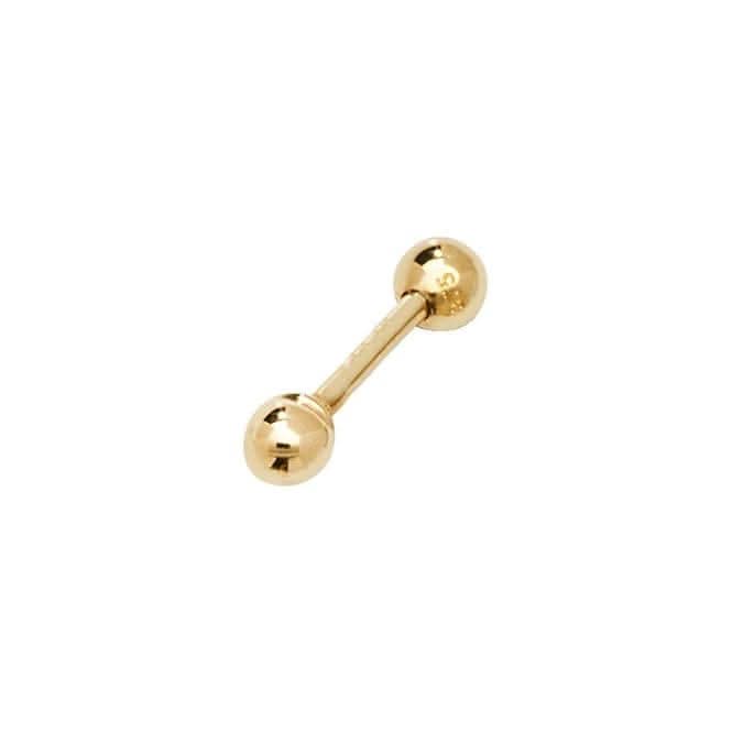9ct Yellow Gold Bead Cartilage 8.5mm Post Stud ES900P