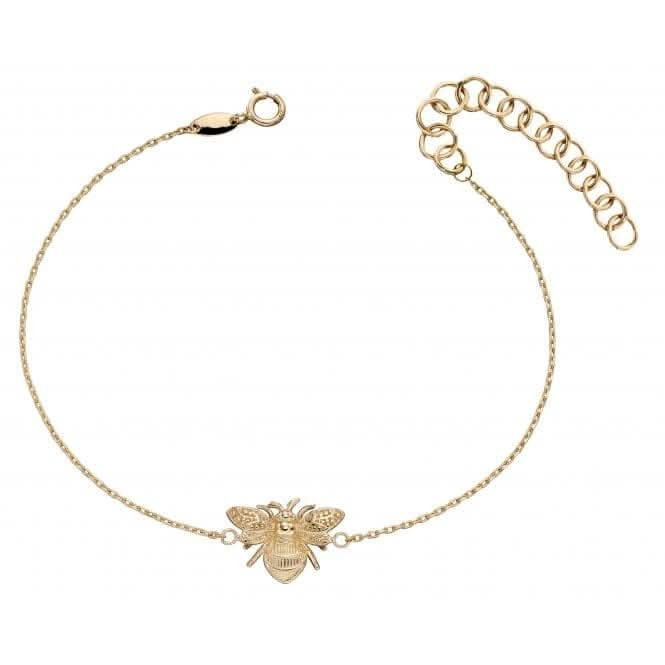 9ct Yellow Gold Bee Bracelet GB481