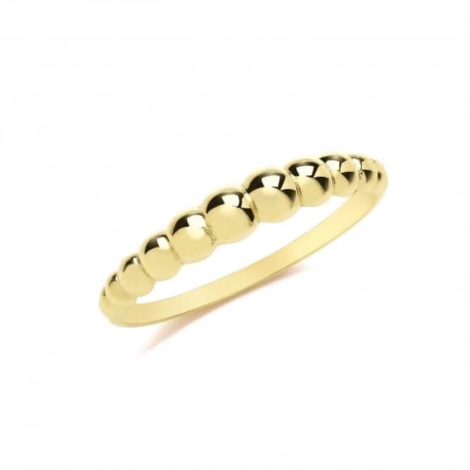 9ct Yellow Gold Bobble Ring RN975
