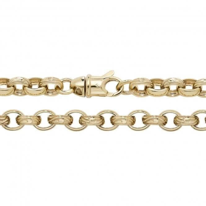 9ct Yellow Gold Cast Belcher Chain CH460Acotis Gold JewelleryCH460/24