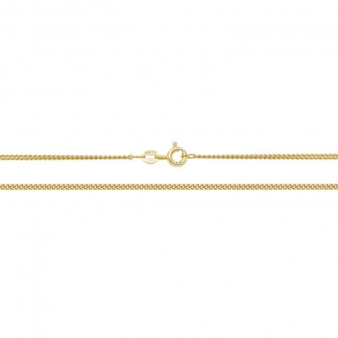 9CT Yellow Gold Close Curb Chain CH162