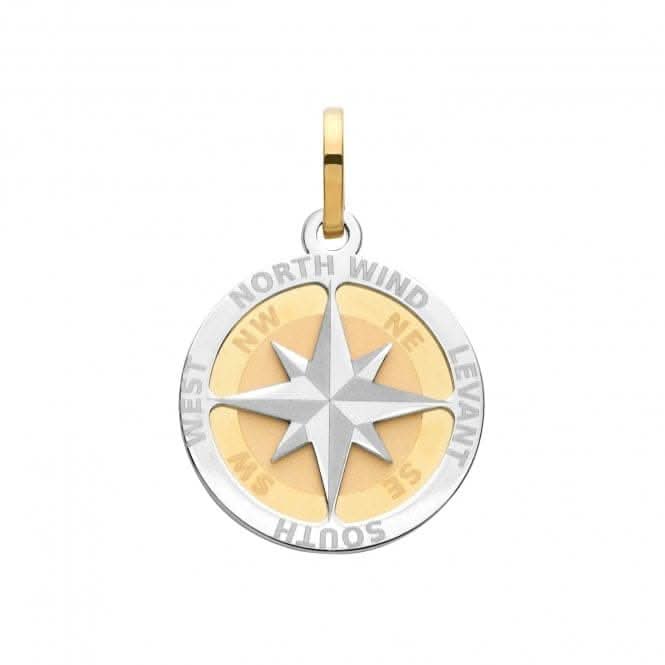 9ct Yellow Gold Compass Rose Small Pendant PN1194Acotis Gold JewelleryPN1194