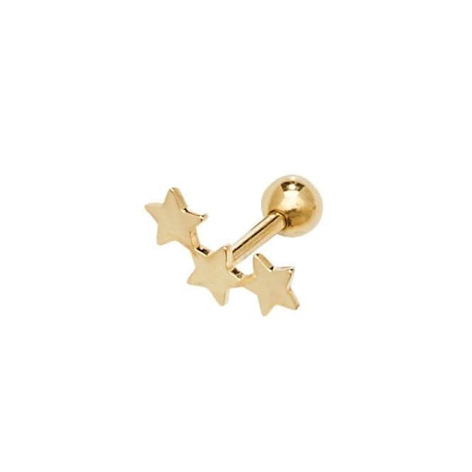 9ct Yellow Gold Constellation Cartilage 6mm Post Stud ES906Acotis Gold JewelleryES906
