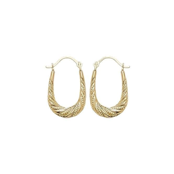 9ct Yellow Gold Creole Earrings ER474Acotis Gold JewelleryER474
